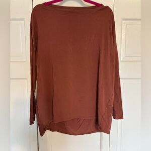 Lululemon Rust oversized Long Sleeve Women's Top